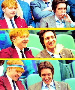 rupertismagic:  ~ Rupert Grint & Oliver Phelps @ Wimbledon