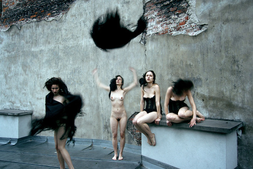 bendyouover:  jandurina:  Jan Durina / ‘SY’s Crows’ / Nymphs and other stories from the black gardens / 2008 - 2011   