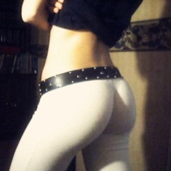 keyraugustina:  What do you think? #ass #butt #whitepants #bubblebutt