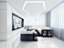 homedesigning:  Futuristic Apartment 