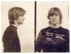 Kurt Cobain - 19 years old - Arrested for spray painting “God