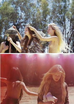   Katlin Aas, Hanne Gaby Odiele, and Katie Fogarty for Pop Fall