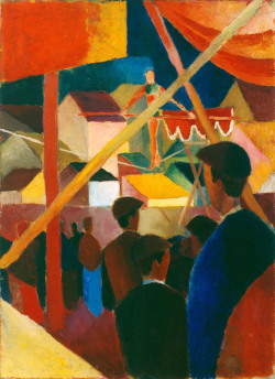 fuckyeahexpressionism:  August Macke, Rope Dancer (Seiltänzer),