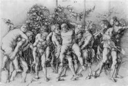 Bacchanal with Silenus - Dürer