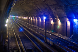 subwaygrl:  Subway Tunnel, 193rd Street 1 Train, 2:15am by Raison