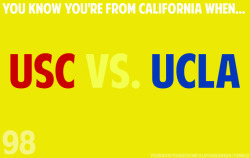 YOU KNOW YOU'RE FROM CALIFORNIA WHEN...