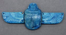 elhieroglyph:  Ancient Egyptian scarab amulet with wings Ancient