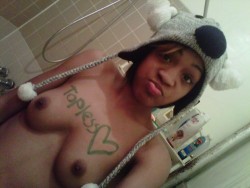 Yes, you are indeed topless, you also have an awesome koala hat =]