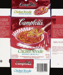 Campbell’s Soup paint & silkscreen ink on canvas by