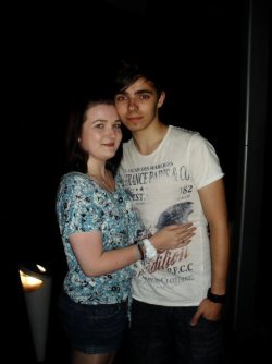 Me & Nathan. 3rd July 2011.He came out the hotel just before