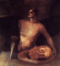 23rd-block:  Odilon Redon, Angel Executions. Oil on canvas. 