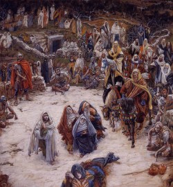 themedvedable:  James Tissot - What Christ saw from the Cross