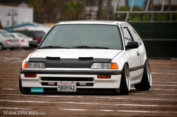 amoneyfoo:  My 89 civic shot for stance works