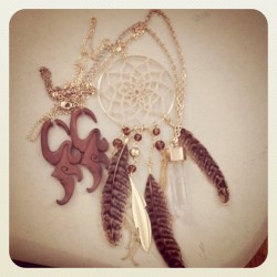 My current #favorite #jewelry ! My #dreamcatcher n #jewel necklace