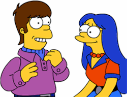  Homer e Marge na adolescência. Homer: Vamos dar uma volta gatinha…Marge: