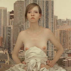 lucong:  Chicago, oil on panel, 48 x 48 inches, 2009 