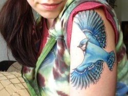 fuckyeahtattoos:  I have always loved birds, but never owned