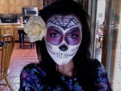 animalmagiiic:  day of the dead makeup done by jessmae c: yayy