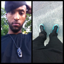 All black errrrrythang! New era x lux tee x H&M x Poseidons