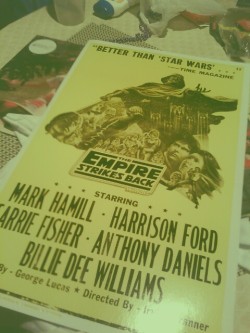 Cool empire strikes back poster I picked up here in Baltimore