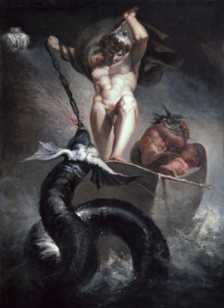 100artistsbook:  Thor Battering the Mitgard Serpent (1790) –