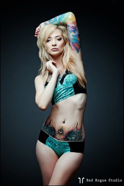 New hair, new tattoo, new underwear. Julian shot me for about