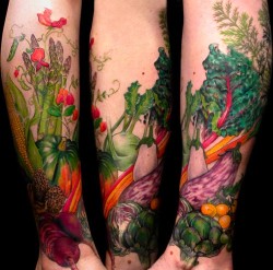   Delicious and Nutritious Fruit and Veggie Tattoo 