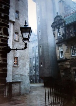 sunsurfer:  Foggy Day, Edinburgh, Scotland photo via pinterest