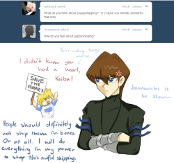 askjounouchi:  Well, fine, I guess you can help me, Kaiba, but