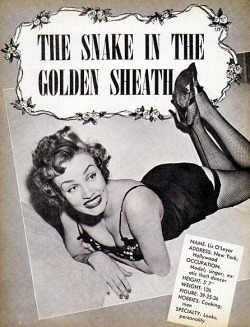 burleskateer:  Liz Renay Seen here, in a 1950’s-era magazine