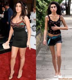 Amy Winehouse: before & after