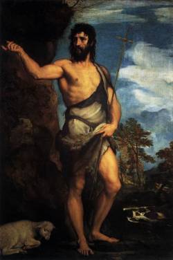 peira:  Tiziano Vecellio:  St. John the Baptist in the Desert