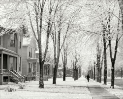 liquidnight:  “A winter morning (possibly Detroit, Michigan)”