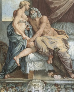 mesbeauxarts: Annibale Carracci. Jupiter and Juno from The Loves