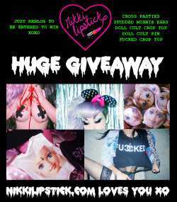 nikkilipstick:  nikkilipstick:  HUGE NIKKILIPSTICK.COM GIVEAWAY!