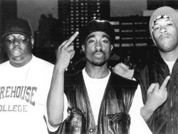 musicsportsandhappiness:  Biggie Smalls . Tupac + Red Man —