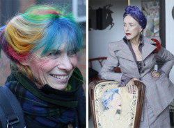 gorgonetta:  [Women in late middle-age with rainbow hair and