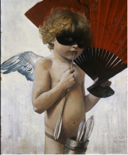 poboh:  Cupid at the Masquerade Ball, 1888, Franz Von Stuck.