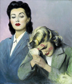 femmesadism:   “Two Ladies” by Andrew Loomis  I like how