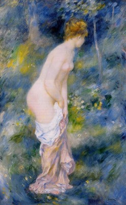 labellefilleart:  Standing Bather, Pierre Auguste Renoir 
