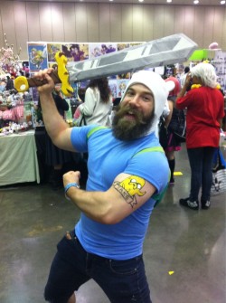 bottombearcub:  bornofanatombomb:  Astounding Finn Cosplayer