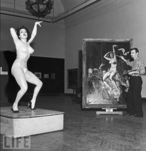 firsttimeuser:  Blaze Starr posing at Joseph Sheppard’s studio, in 1955.. 