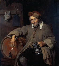 vaxhuvuden:  Gabriel Metsu - The Old Drinker [c.1658] 