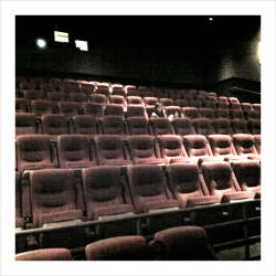 The theater is empty!