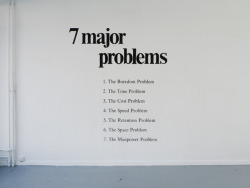 visual-poetry:  “7 major problems” by john tremblay 