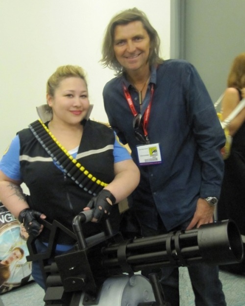 anyoneofyou:  leetleblumedic:  doktorgirlfriend:  relevantinterests:  So I met the Medic… Well, Robin Atkin Downes, who voices the Medic, at SDCC 2011. This was all after the Resistance 3 panel (looks fucking awesome, hope everyone goes out and get