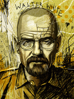 assorted-goodness:  Portrait of Walter White by Dustin Parker.