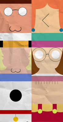 goldenmovieman:  Family Guy minimalist style 