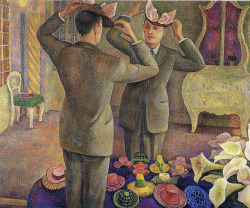 art-mirrors-art:  Diego Rivera - The Milliner. Potrait of Henri