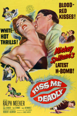 ‘Kiss Me Deadly’ film poster art, 1955